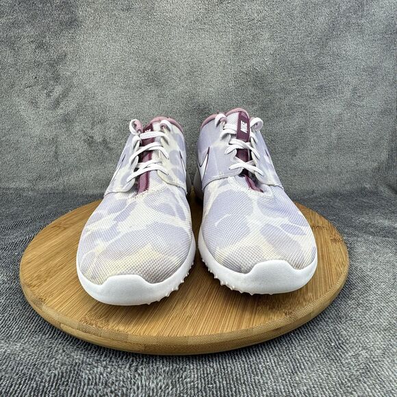 Nike Roshe G Golf Shoes Womens Size 12 Purple White Camo Animal Print CD6066-500 - Picture 2 of 11